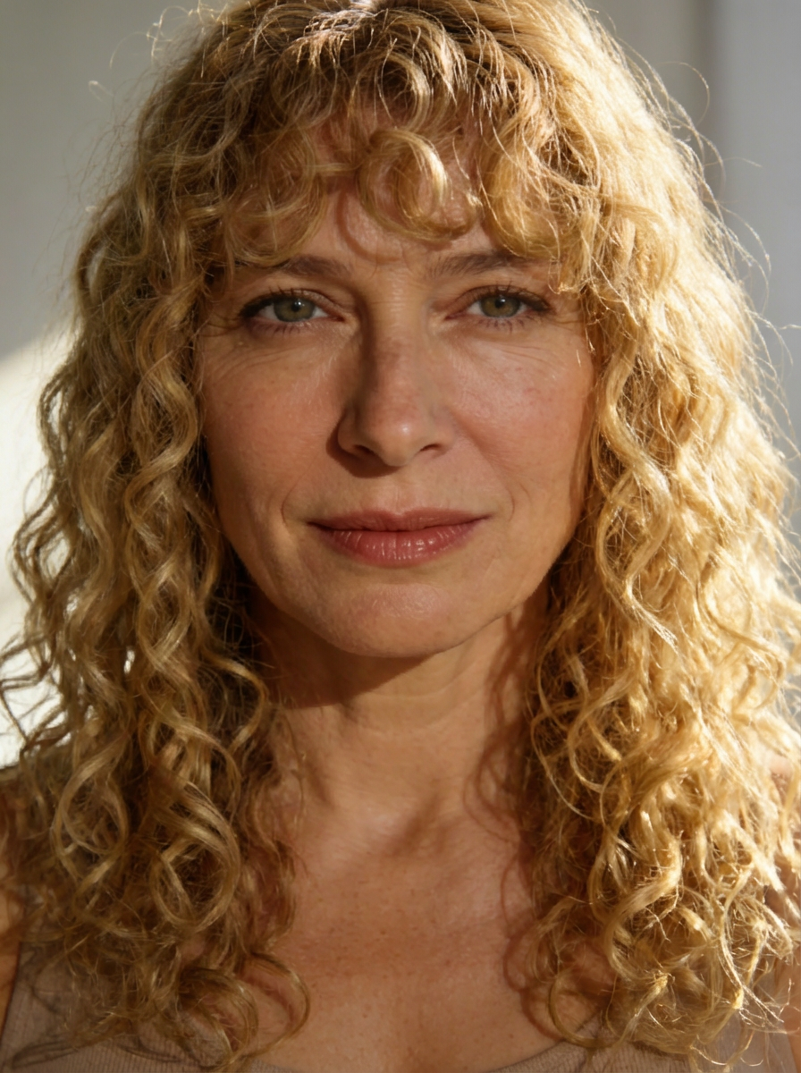 Long Curls with Bangs